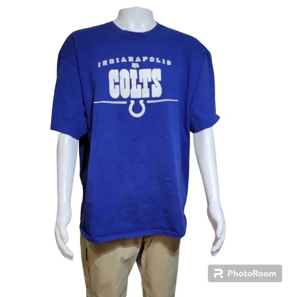 NFL Other - Indianapolis Colts Mens Tshirt Short Sleeved  Blue White 2x NFL.